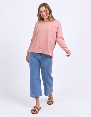 Foxwood Jayne Throw On Top - Ash Rose