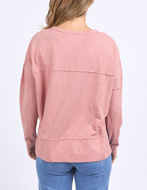 Foxwood Jayne Throw On Top - Ash Rose