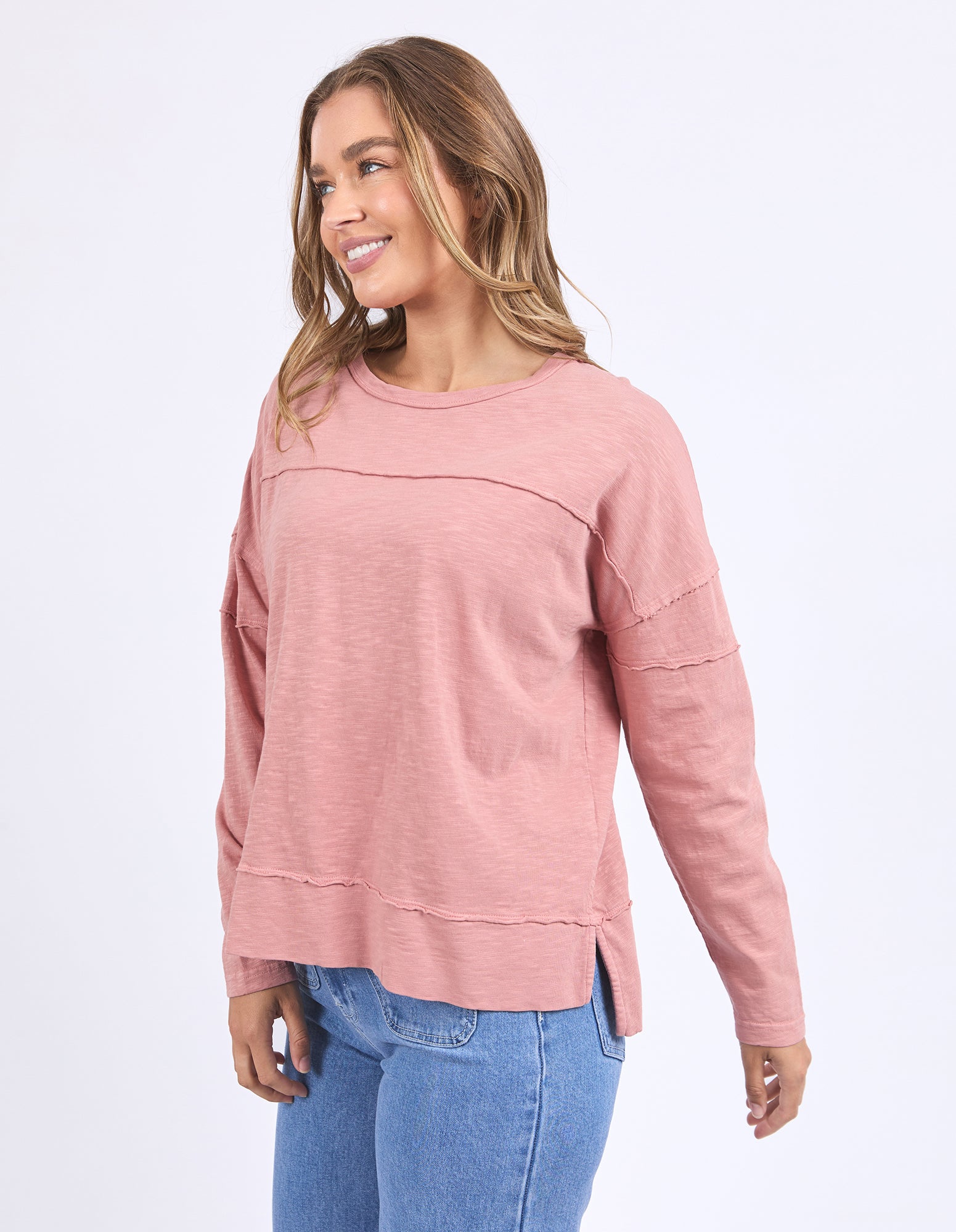Foxwood Jayne Throw On Top - Ash Rose