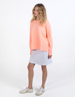 Foxwood Jayne Throw On Top - Neon Peach