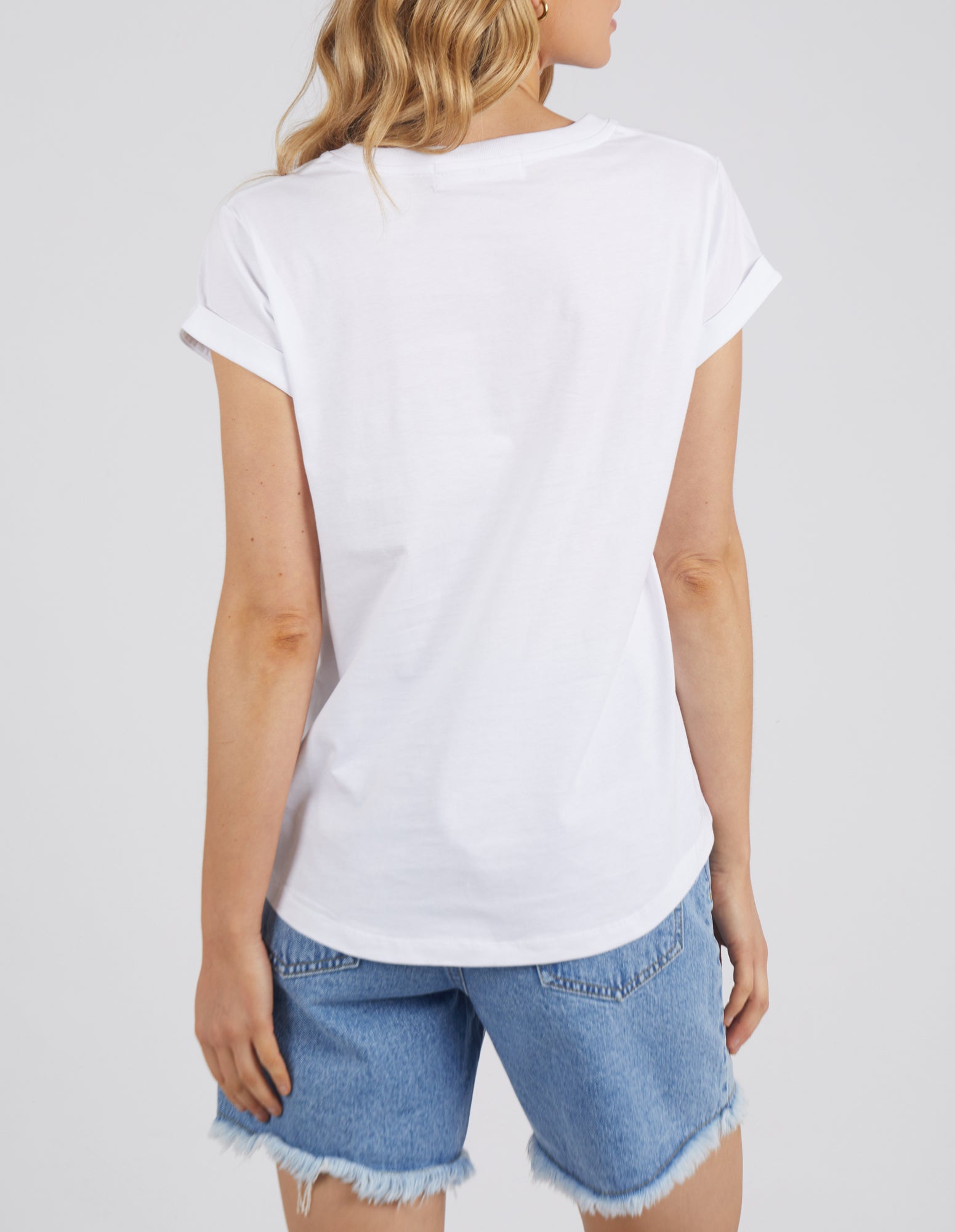 Foxwood Manly Vee Tee - White