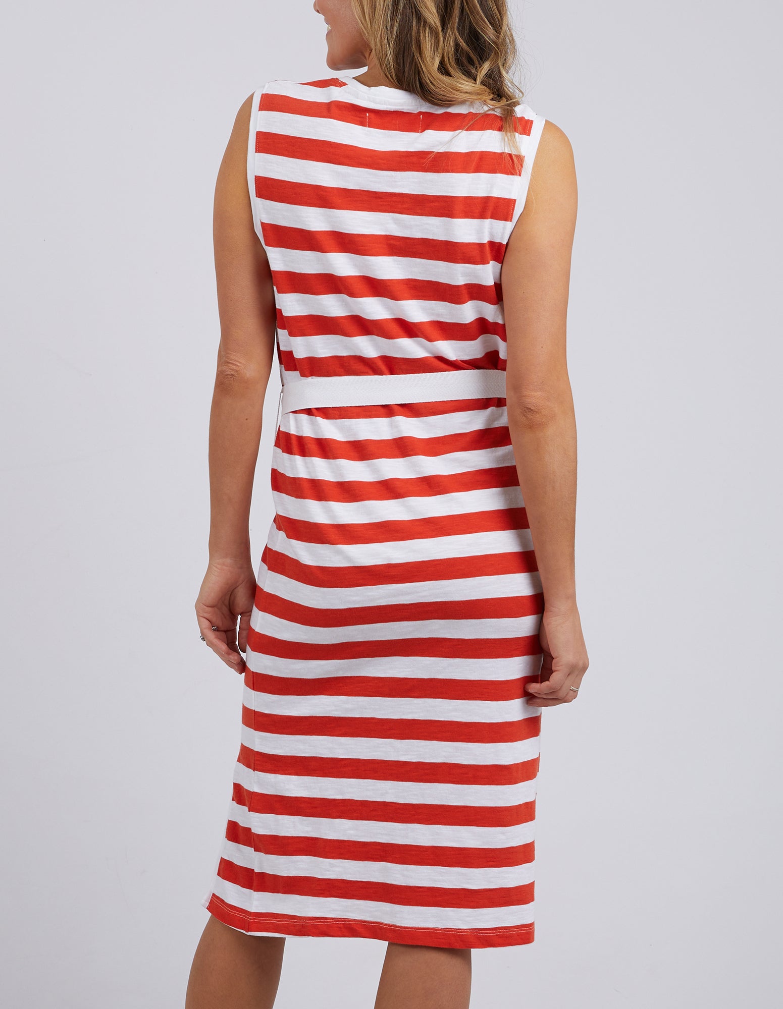 Foxwood Bondi Dress Stripe - Spicy Orange/White Stripe