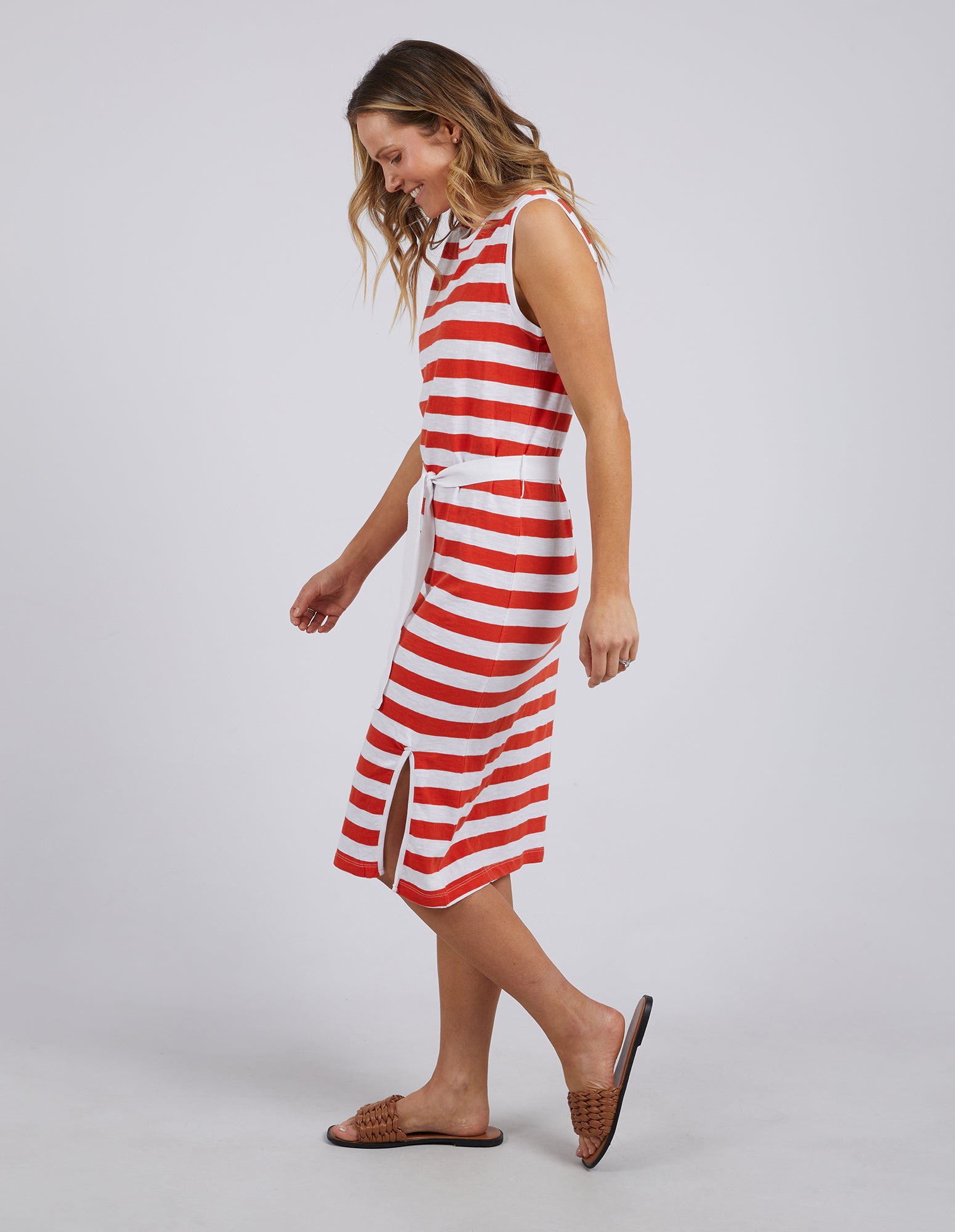 Foxwood Bondi Dress Stripe - Spicy Orange/White Stripe