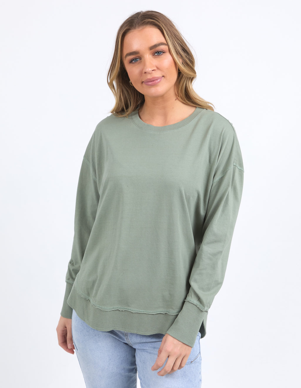 Foxwood Farrah LS Tee - Sage