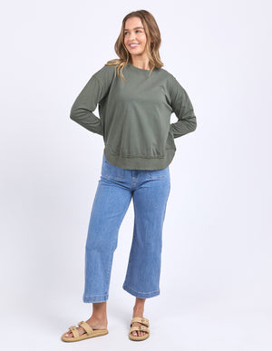 Foxwood Farrah LS Tee - Khaki