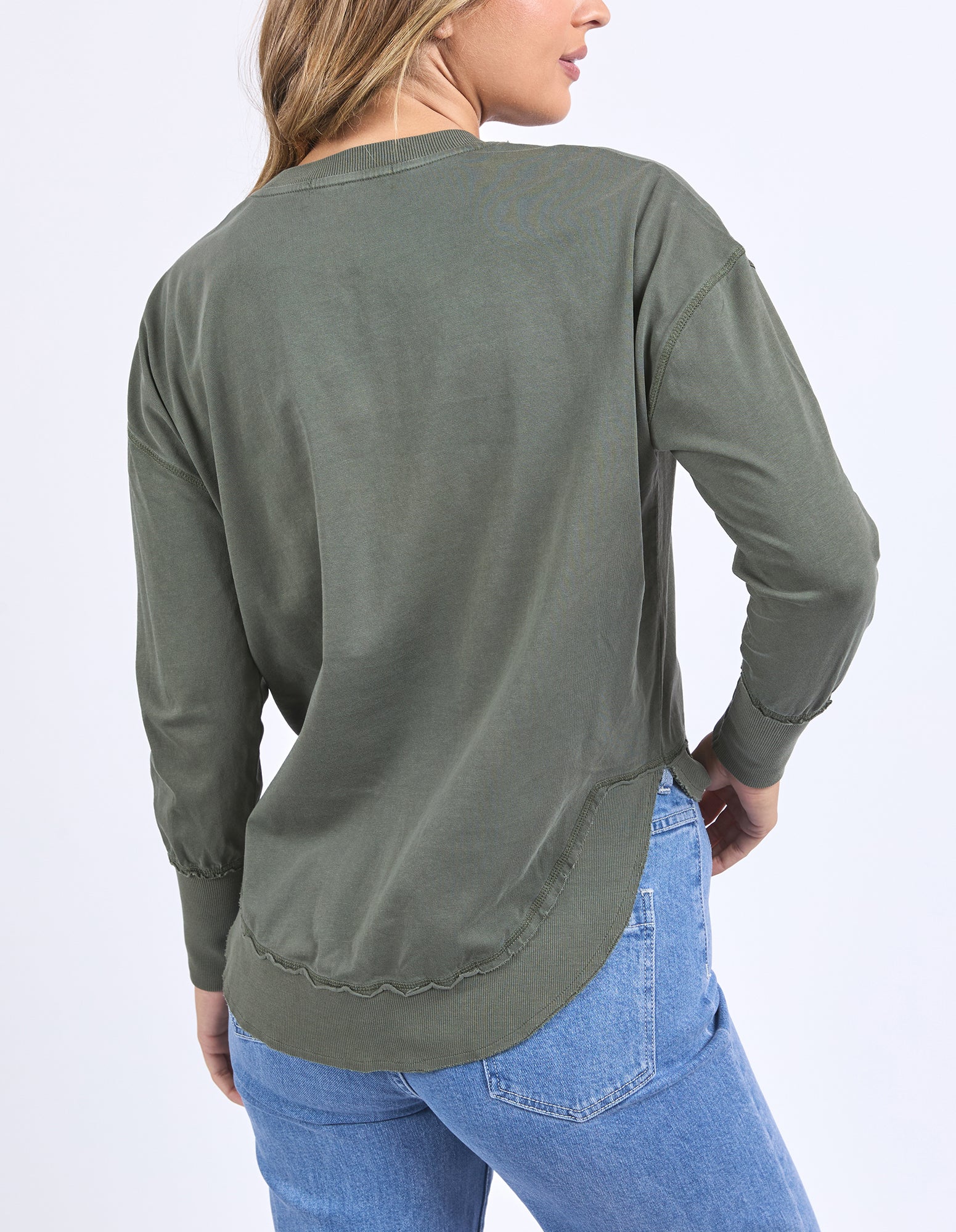 Foxwood Farrah LS Tee - Khaki