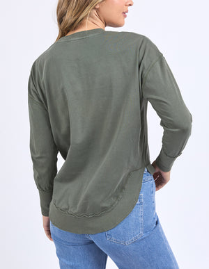 Foxwood Farrah LS Tee - Khaki