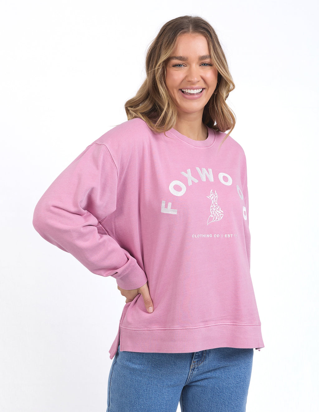 Foxwood Effortless Crew - Rose Pink