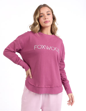 Foxwood Simplified Metallic Crew - Port/Silver