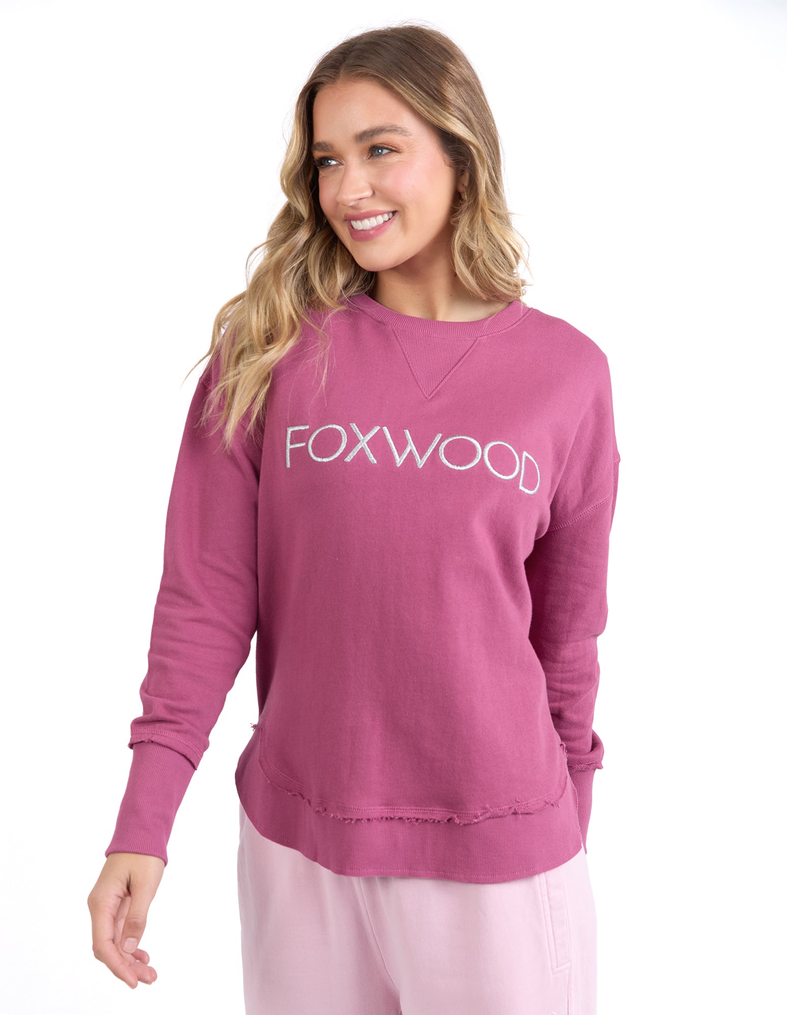 Foxwood Simplified Metallic Crew - Port/Silver