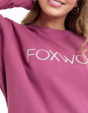 Foxwood Simplified Metallic Crew - Port/Silver