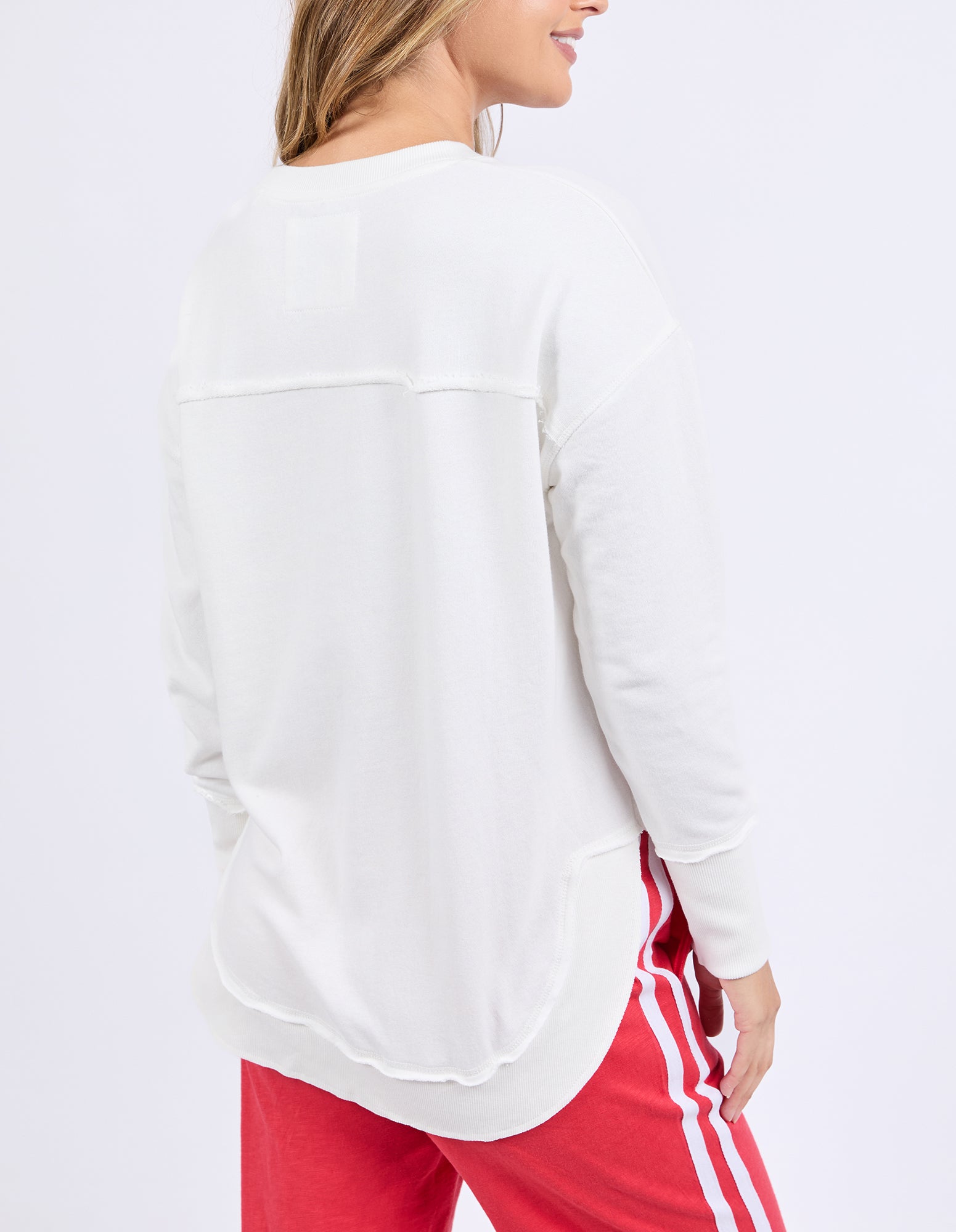 Foxwood Simplified Tonal Crew - Red