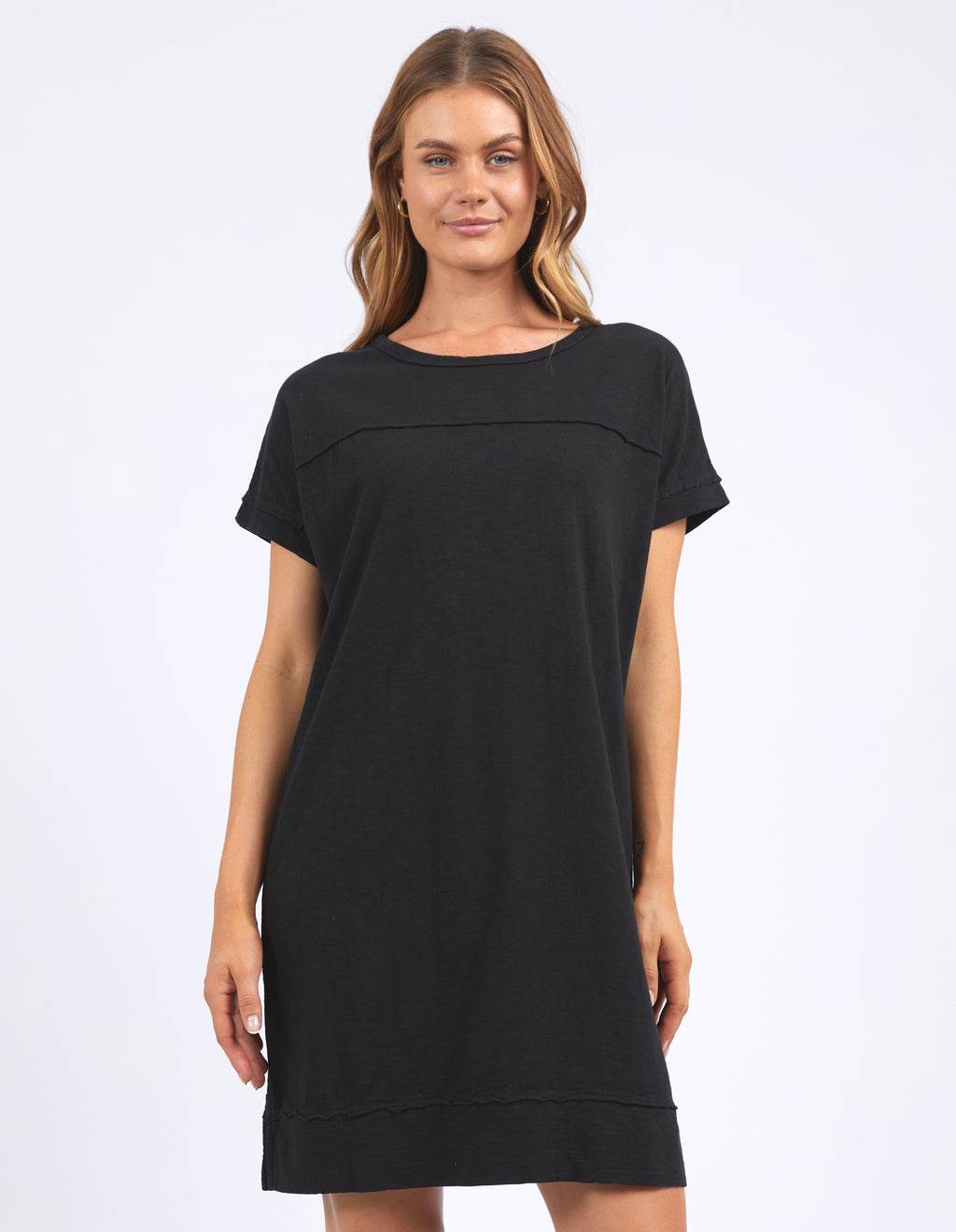 Foxwood Allison Tee Dress - Washed Black