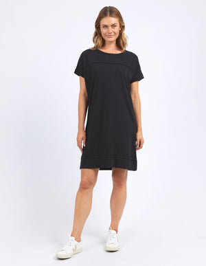 Foxwood Allison Tee Dress - Washed Black