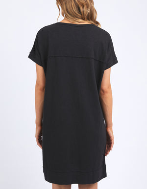 Foxwood Allison Tee Dress - Washed Black