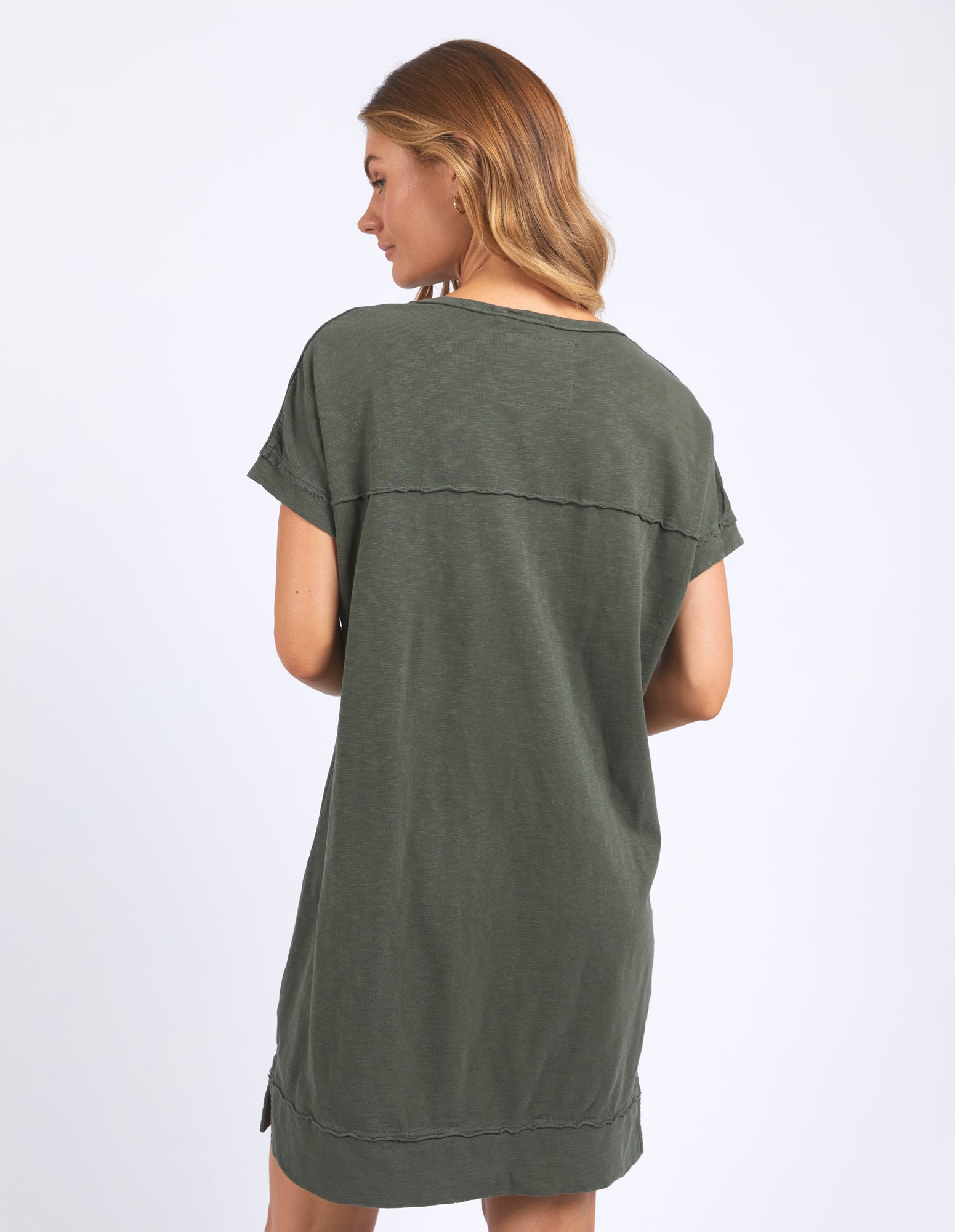 Foxwood Allison Tee Dress - Khaki