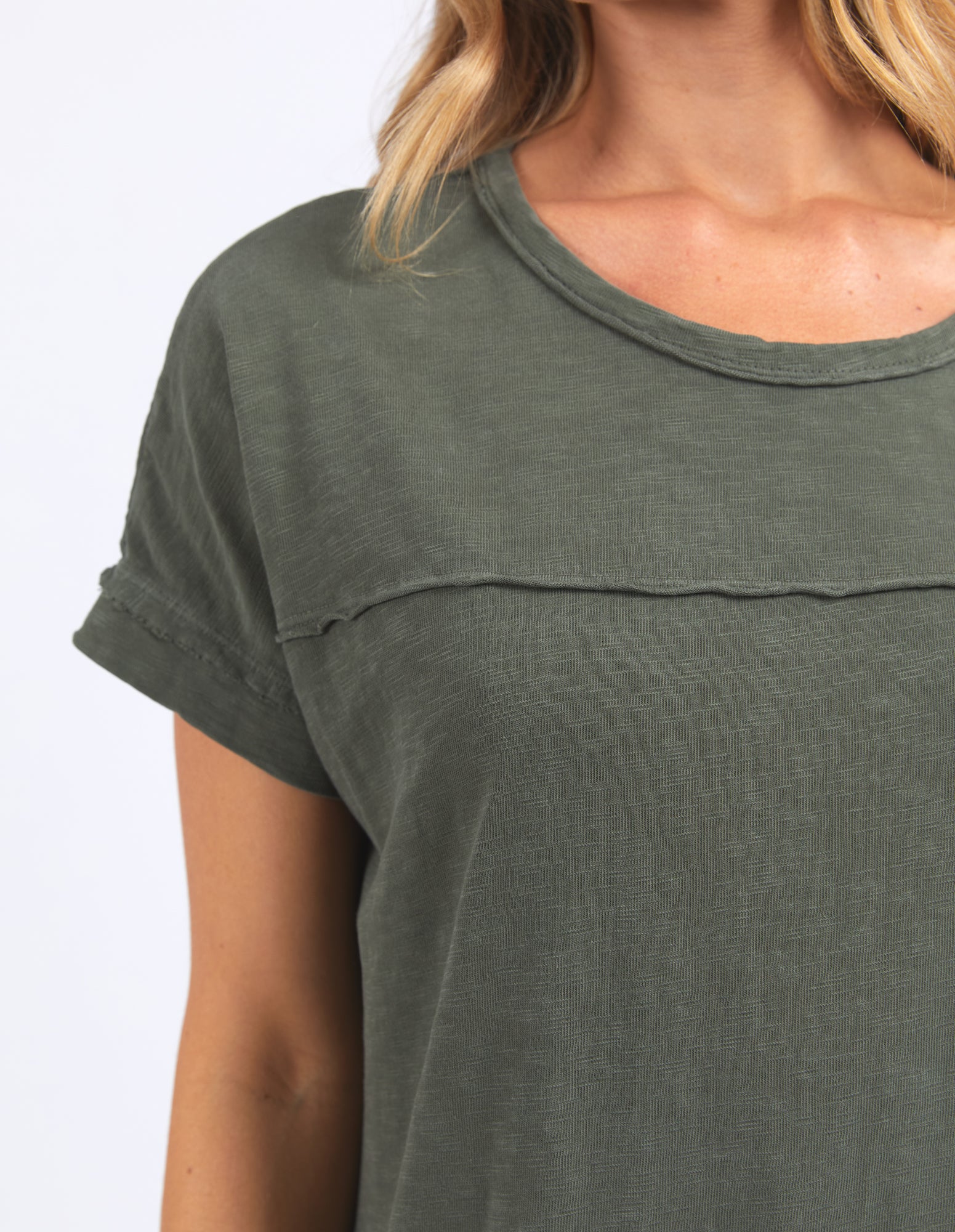 Foxwood Allison Tee Dress - Khaki