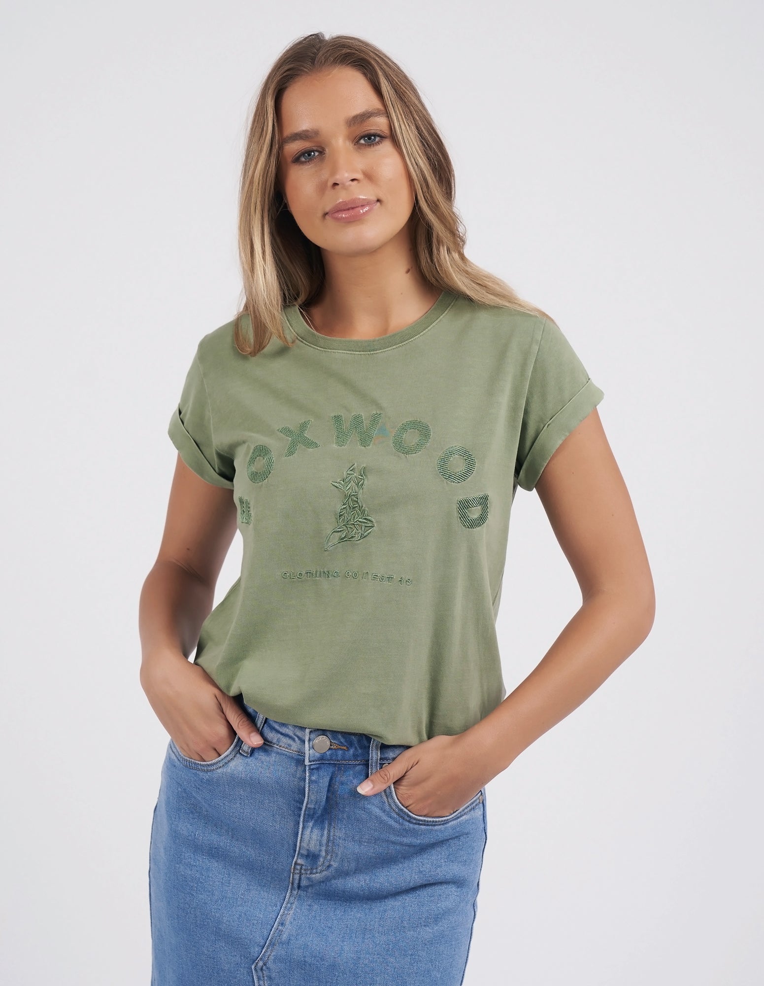 Foxwood Effortless Tee - Fern Green