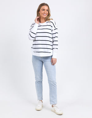 Foxwood Farrah LS Tee - Navy Stripe