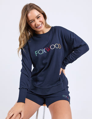 Foxwood Simplified Confetti Crew - Navy
