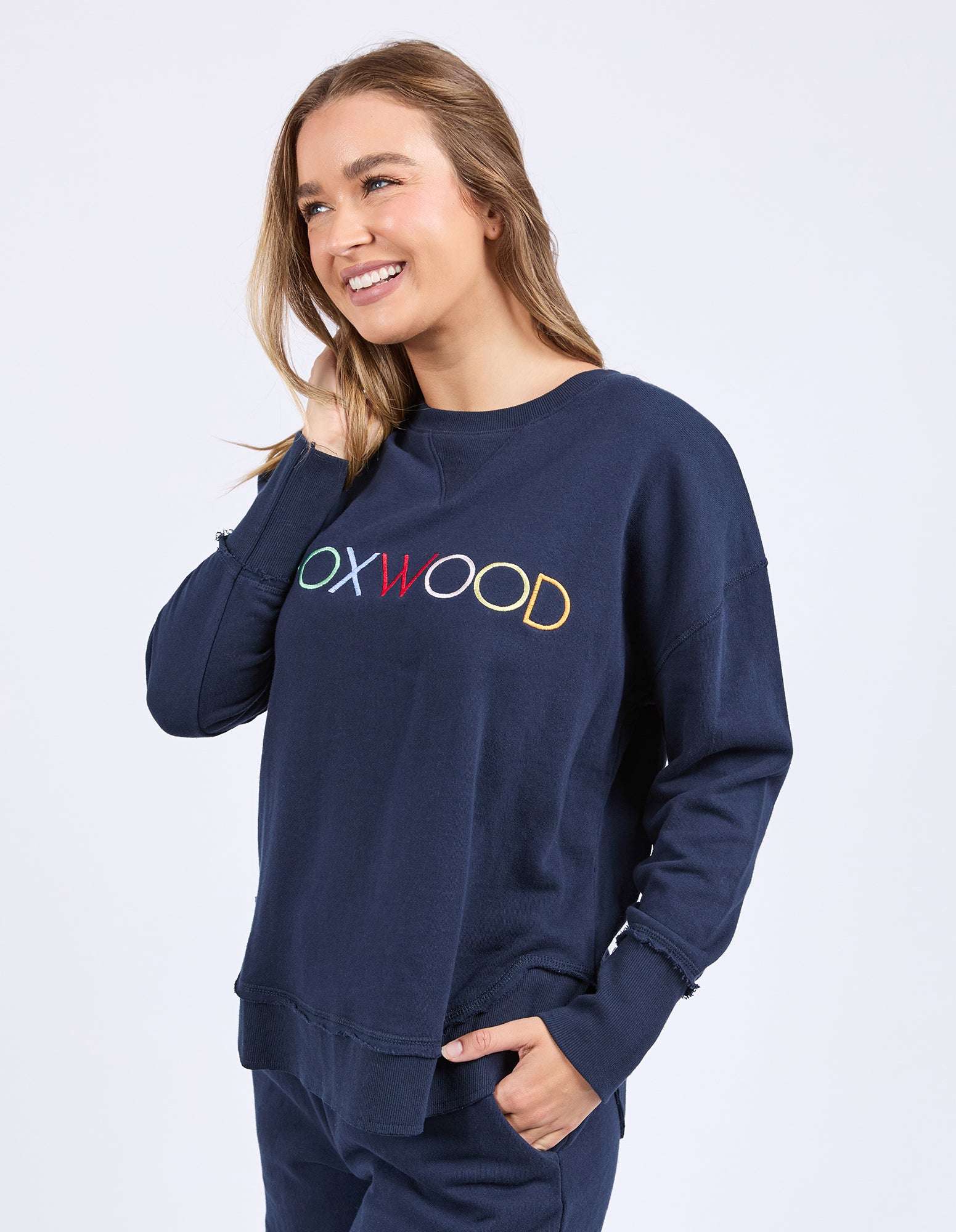 Foxwood Simplified Confetti Crew - Navy