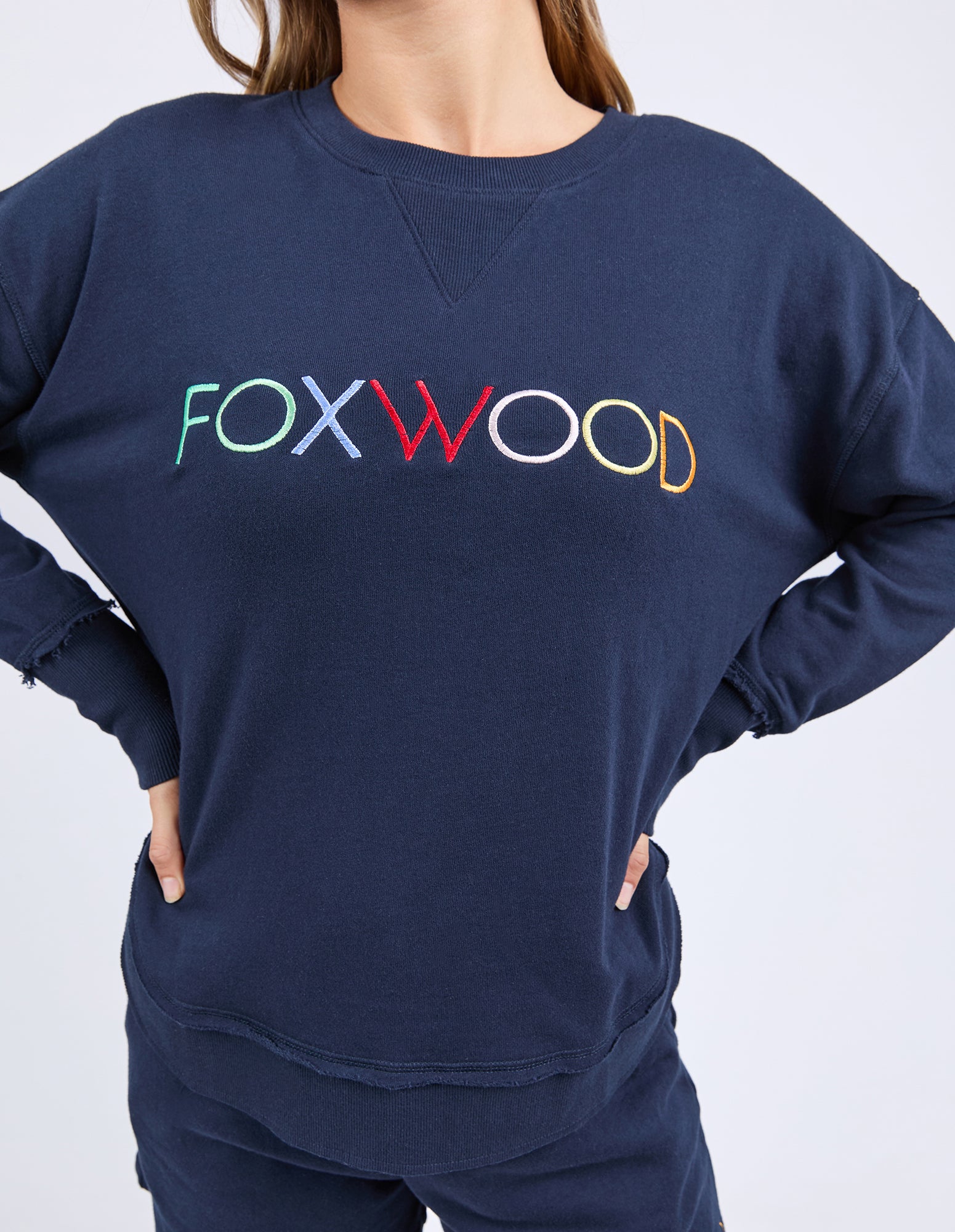 Foxwood Simplified Confetti Crew - Navy