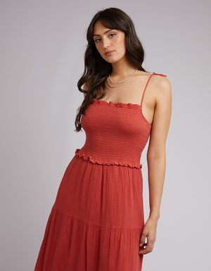 All About Eve Rowie Maxi Dress - Rust