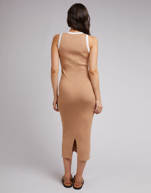 All About Eve Charlotte Midi Dress - Tan