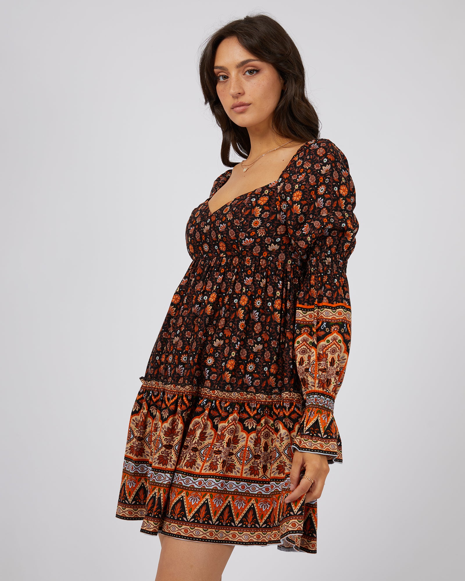 All About Eve Luna Floral Mini Dress - Print