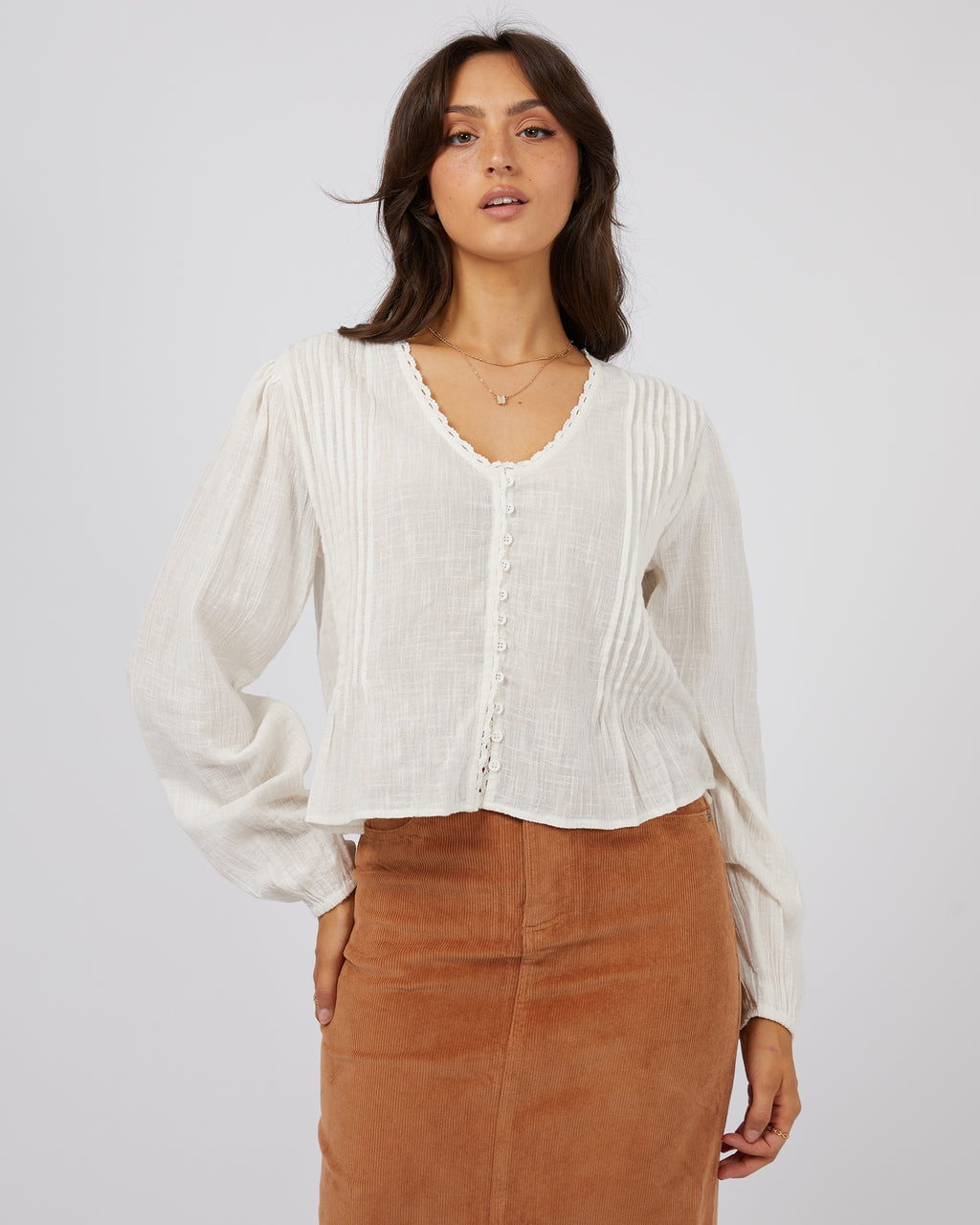 All About Eve Paloma Shirt - Vintage White