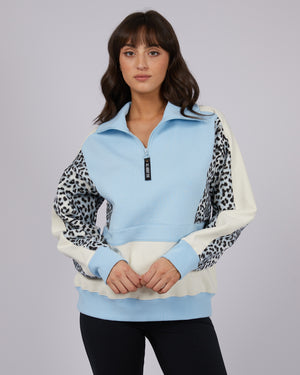 All About Eve Active Ski Lodge 1/4 Zip - Light Blue