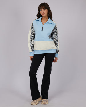 All About Eve Active Ski Lodge 1/4 Zip - Light Blue