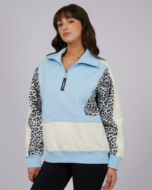 All About Eve Active Ski Lodge 1/4 Zip - Light Blue