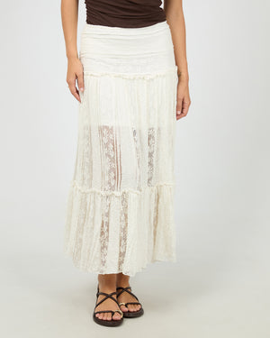All About Eve Jessie Maxi Skirt - Vintage White