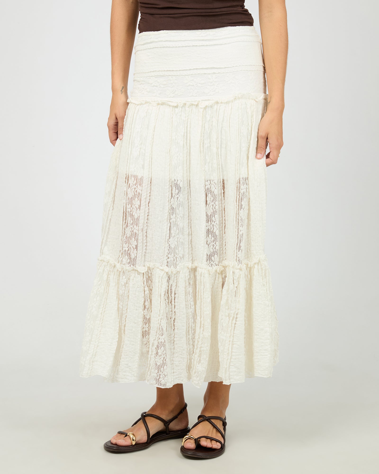 All About Eve Jessie Maxi Skirt - Vintage White
