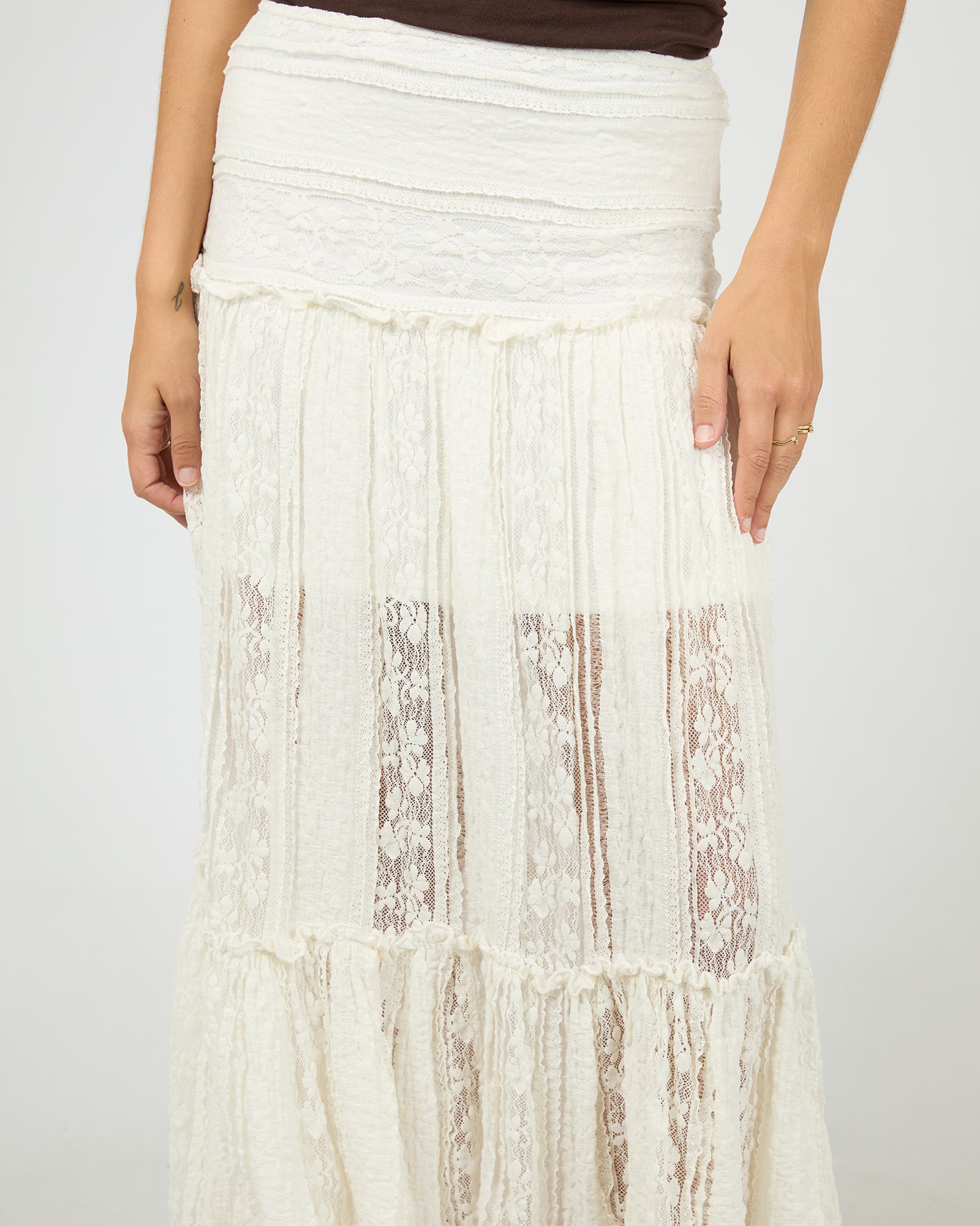All About Eve Jessie Maxi Skirt - Vintage White