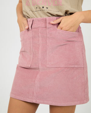 All About Eve Bailey Cord Skirt - Quartz