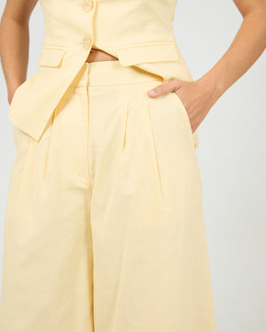 All About Eve Alessa Linen Pant - Yellow