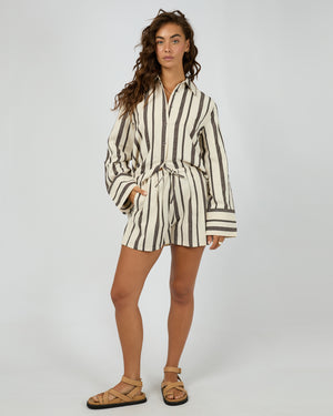All About Eve Rosa Stripe Short - Brown