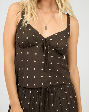 All About Eve Emelia Top - Brown