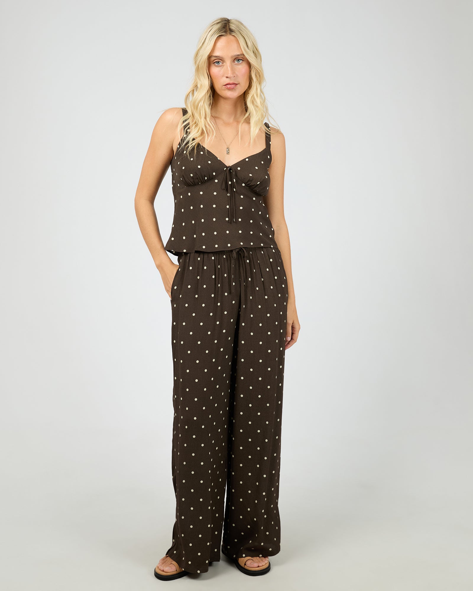 All About Eve Emelia Top - Brown