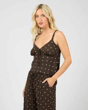 All About Eve Emelia Top - Brown