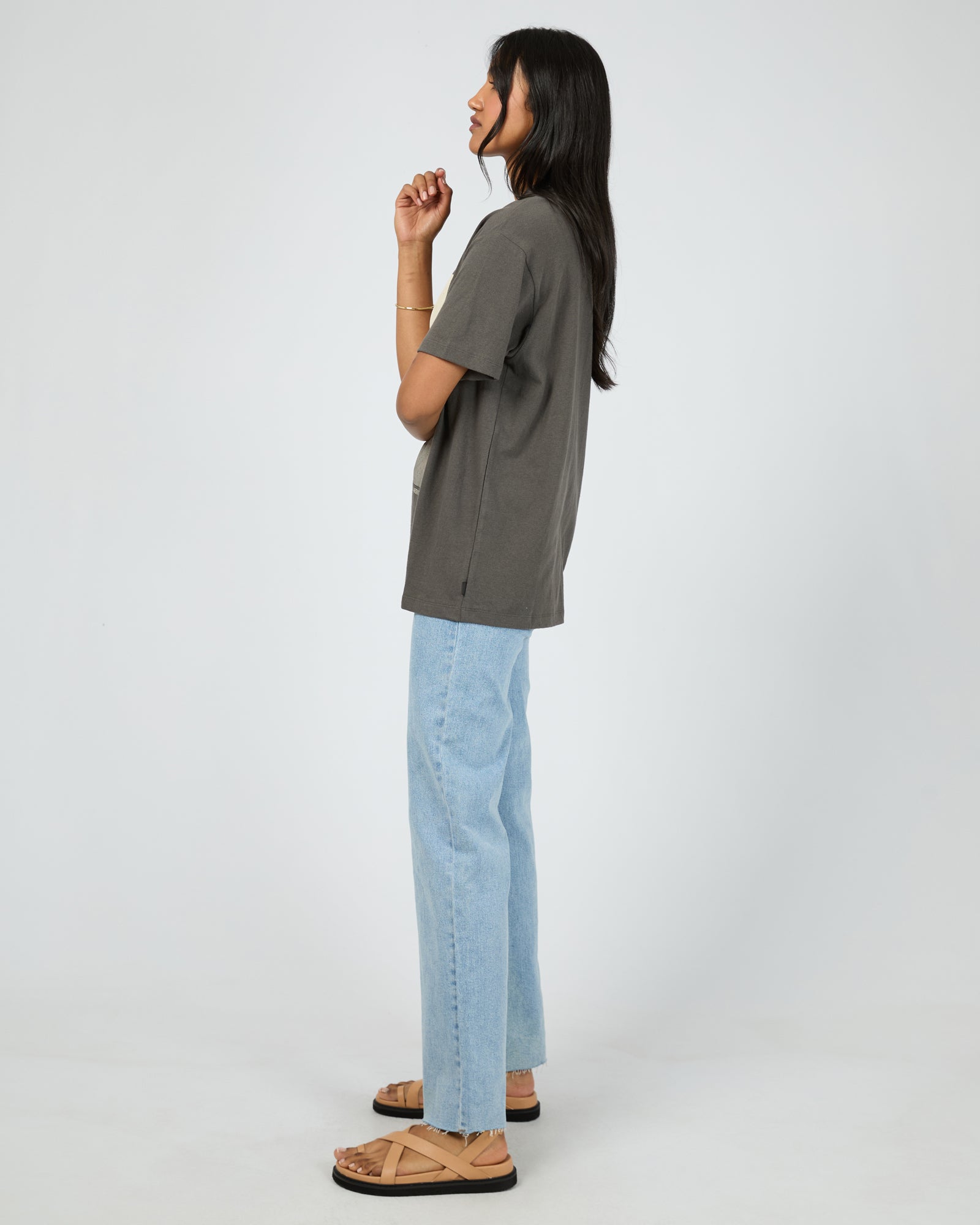 All About Eve Yellowstone Relaxed Tee - Charcoal