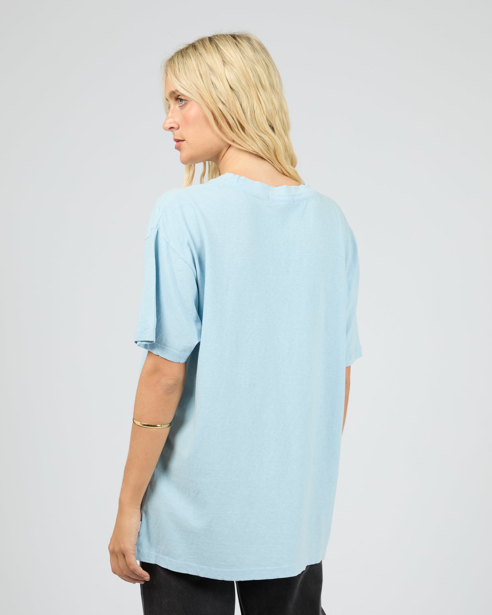 All About Eve Sand and Sea Relaxed Tee - Sky Blue