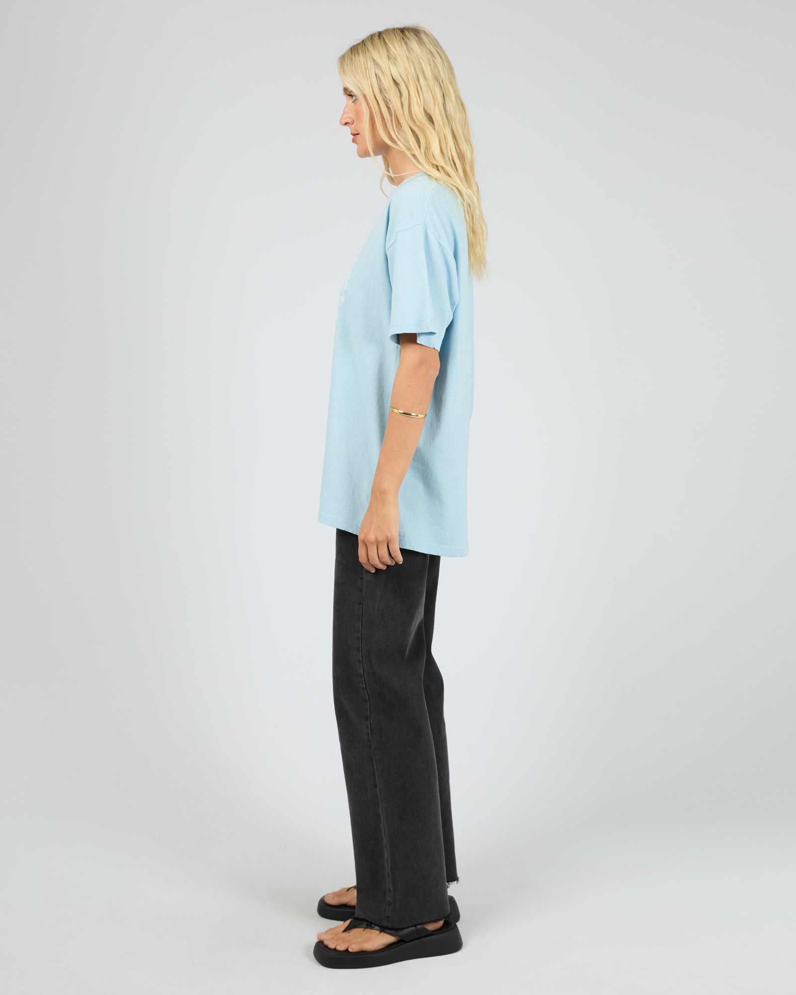 All About Eve Sand and Sea Relaxed Tee - Sky Blue