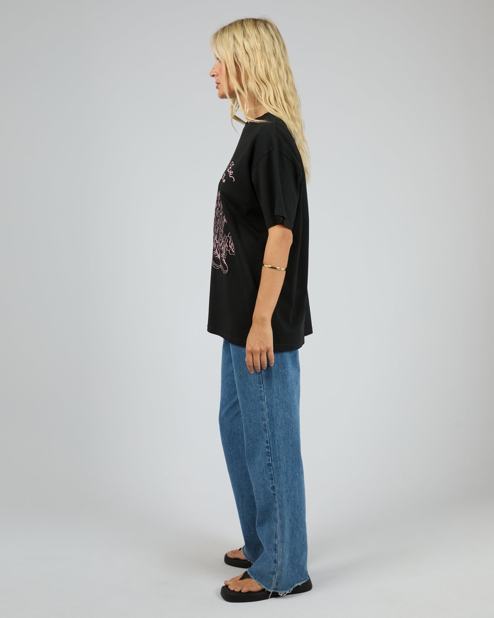 All About Eve Rodeo Relaxed Tee - Washed Black