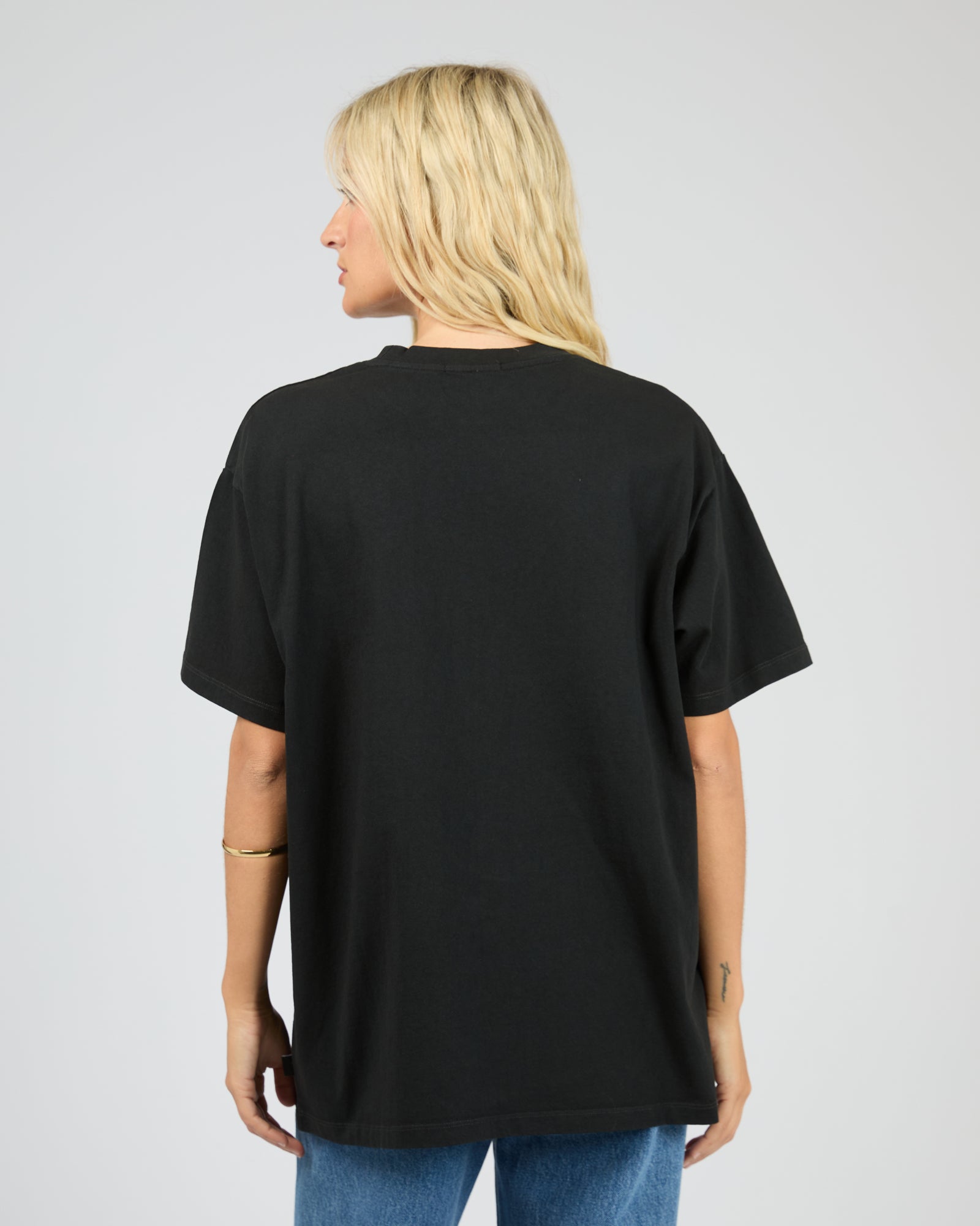 All About Eve Lucky Cowboy Relaxed Tee - Washed Black