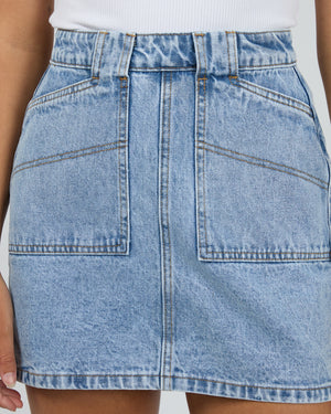 All About Eve Becca Skirt - Light Blue