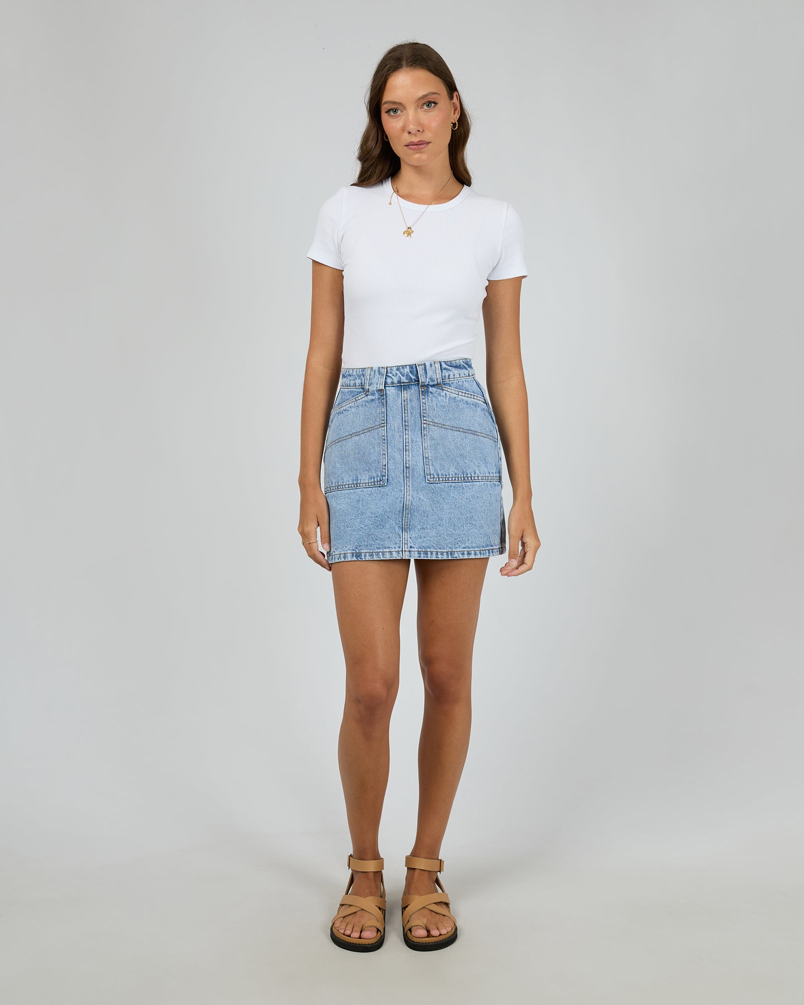 All About Eve Becca Skirt - Light Blue