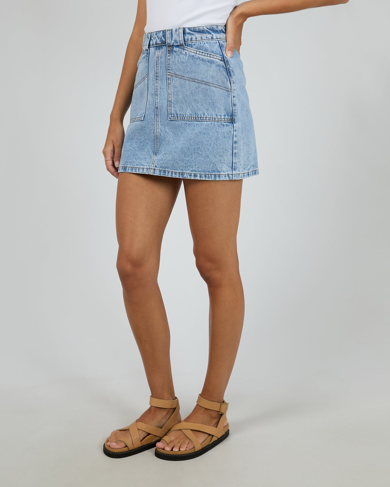 All About Eve Becca Skirt - Light Blue